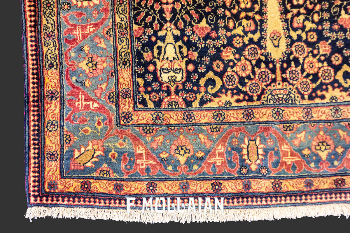 All-over Hand knotted Antique Tehran Persian Rug n°:60718056